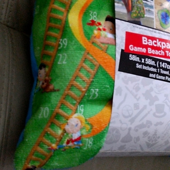 Hasbro Other Nwt Chutes And Ladders Backpack Game Beach Towel Set